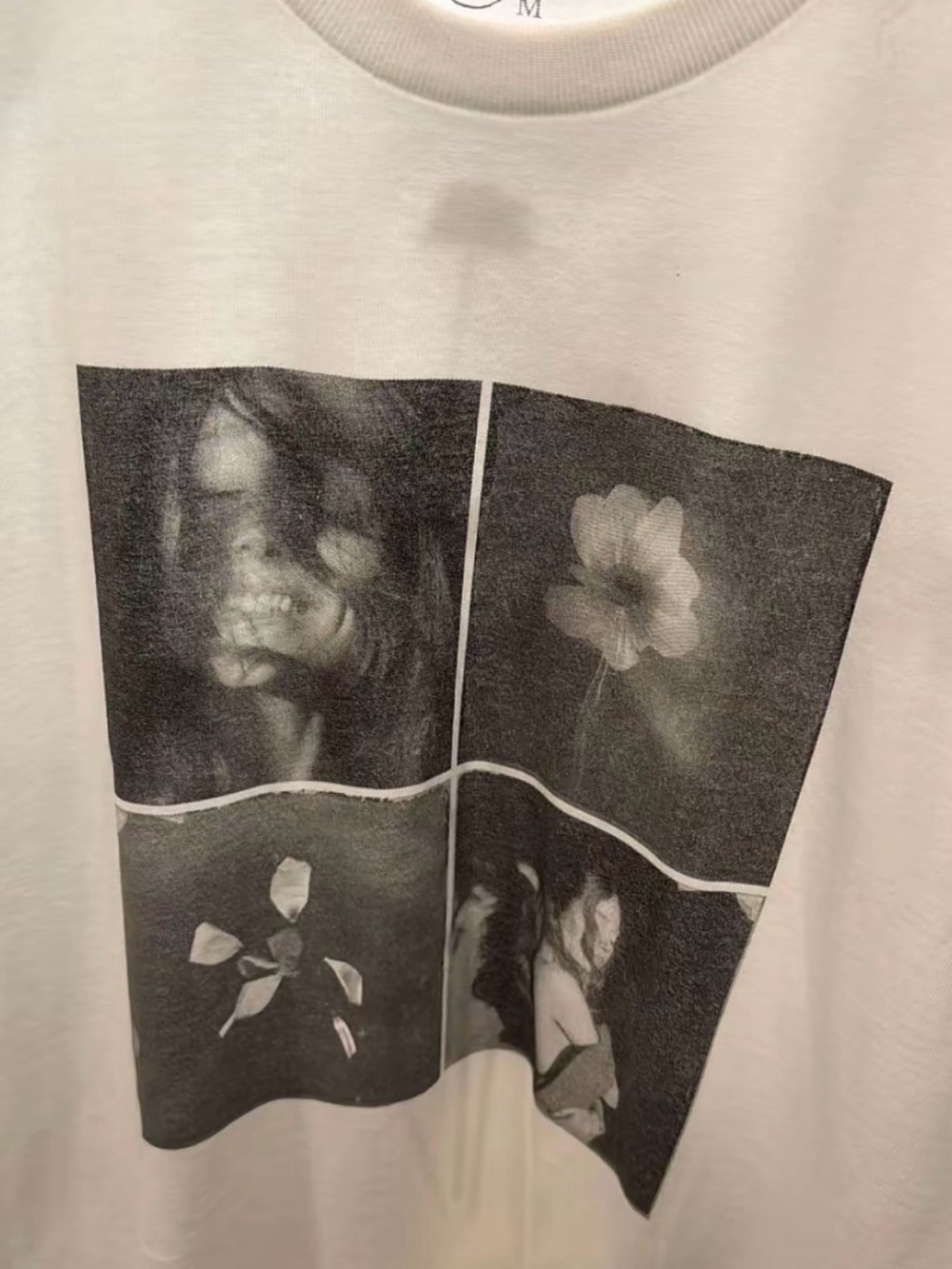 Ariana Grande White Short Sleeve Photo-Panel Graphic Tee